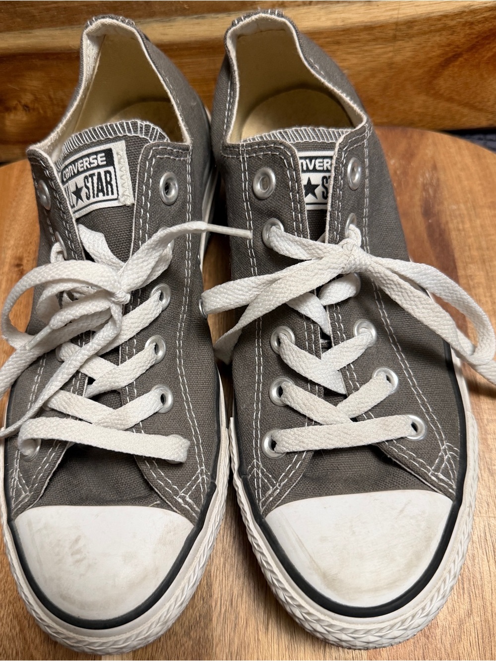 Converse | Women’s Chuck Taylor All Star Low Top Charcoal Sneaker, Size 8
